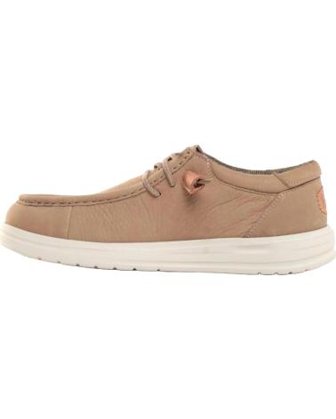 Chaussures HEY DUDE  pour Homme WALLY GRIP CRAFT PIEL CAMEL  TAUPE