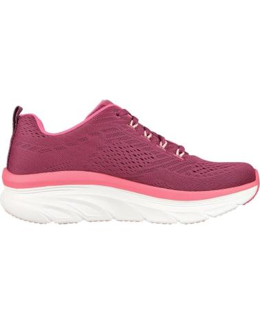 Woman Zapatillas deporte SKECHERS DLUX WALKER FRESH FINESSE FUXIA GRIS