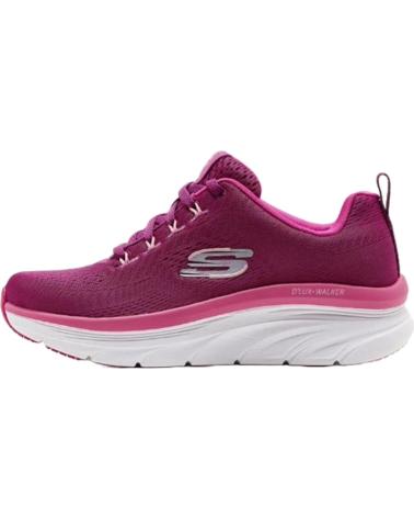 Woman Zapatillas deporte SKECHERS DLUX WALKER FRESH FINESSE FUXIA GRIS