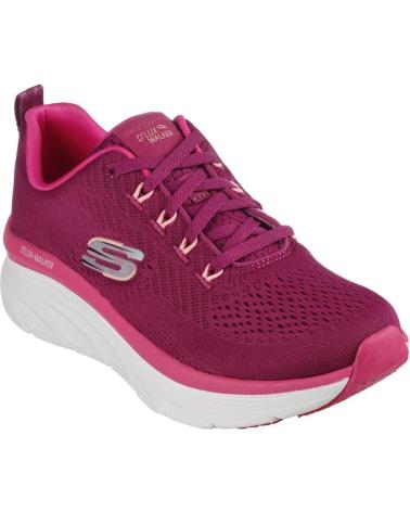 Woman Zapatillas deporte SKECHERS DLUX WALKER FRESH FINESSE FUXIA GRIS