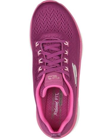 Woman Zapatillas deporte SKECHERS DLUX WALKER FRESH FINESSE FUXIA GRIS