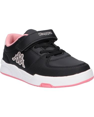 girl Trainers KAPPA 361N14W OSCAR KID EV A1U BLACK-PINK