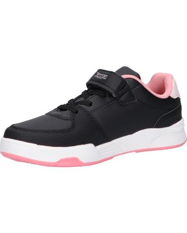 girl Trainers KAPPA 361N14W OSCAR KID EV A1U BLACK-PINK