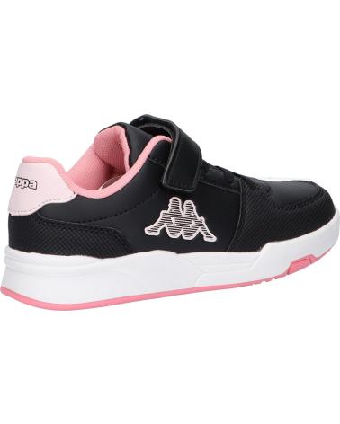 girl Trainers KAPPA 361N14W OSCAR KID EV A1U BLACK-PINK