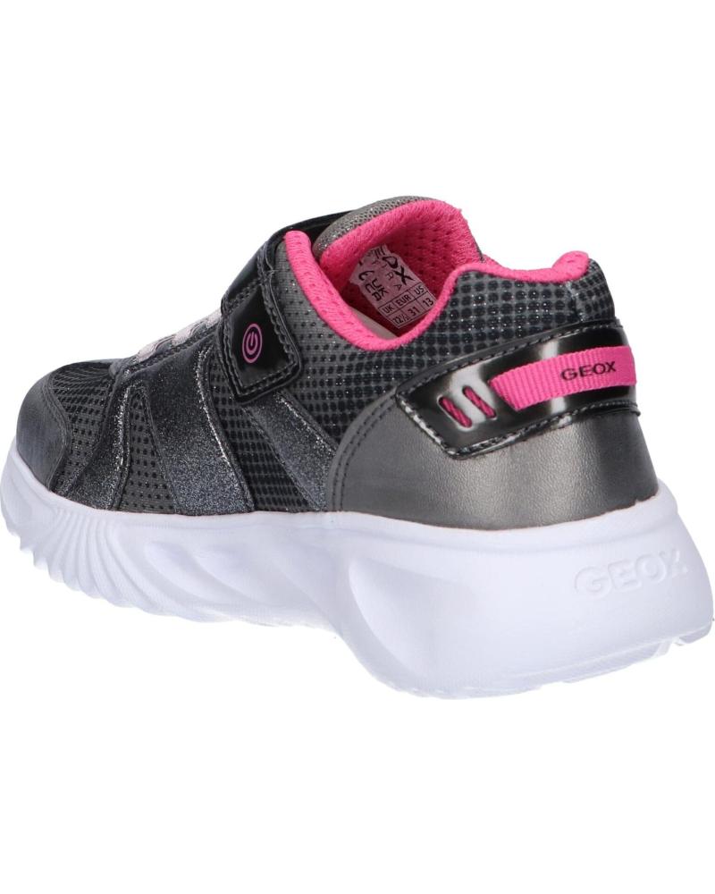 Schecker Niña Zapatillas Geox J Assister Girl B Para Niñas - Material Sintético, Suela Caucho, Cierre Velcro, Batería Integrada Zapatillas Niñas Geox
