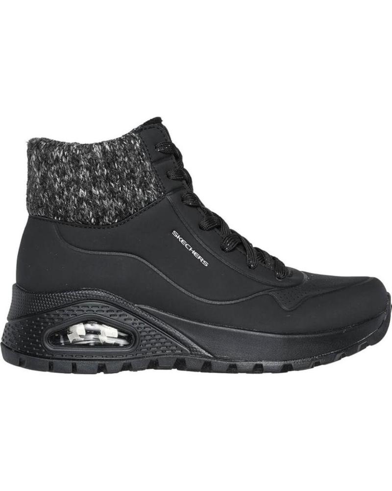 Skechers boots mujer negro store