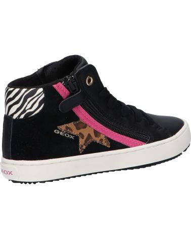 Woman and girl Trainers GEOX J264GA 022BC J KALISPERA GIRL  BLACK-FUCHSIA