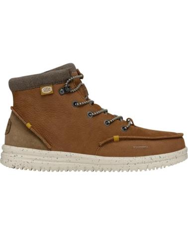 Man Mid boots HEY DUDE BRADLEY BOOT LEATHER CAMEL  CAMEL