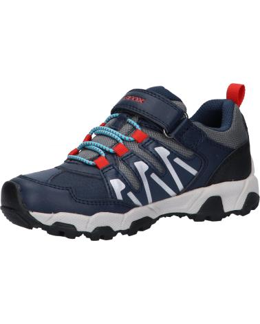 boy Trainers GEOX J16ACB 0CEFU J MAGNETAR BOY WPF  C0735 NAVY-RED