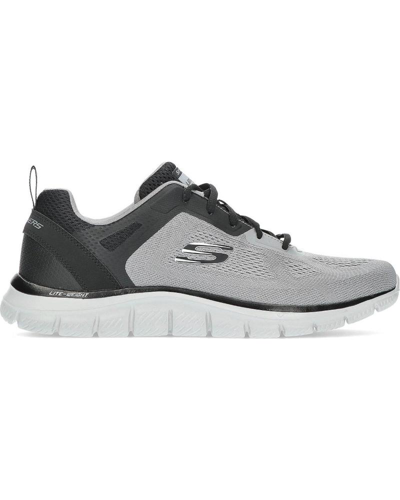 Sapatos Desportivos SKECHERS  de Homem SKEHCERS TRACK BROADER  GRIS