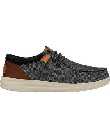 Chaussures HEY DUDE  pour Homme WALLY GRIP WOOL GRIS  GRIS