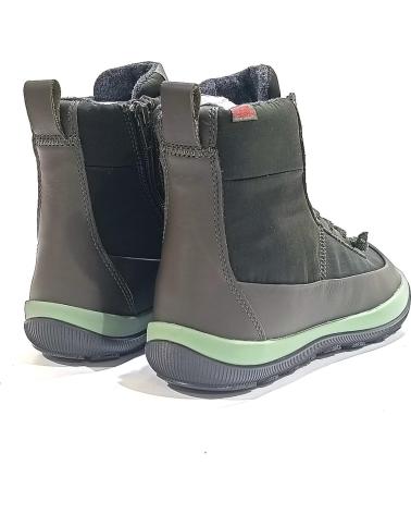 Woman Mid boots CAMPER BOTIN EN PIEL Y TEXTIL CON FORRO INTERIOR DE PRIMALOFT Y GREEN
