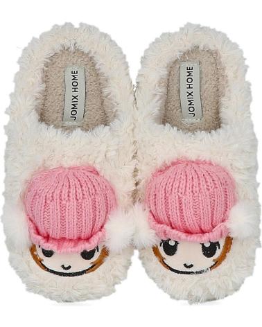 Pantufas L&R SHOES  de Menina LR SHOES MB8617 ZAPATILLAS DE CASA NIN  BLANCO