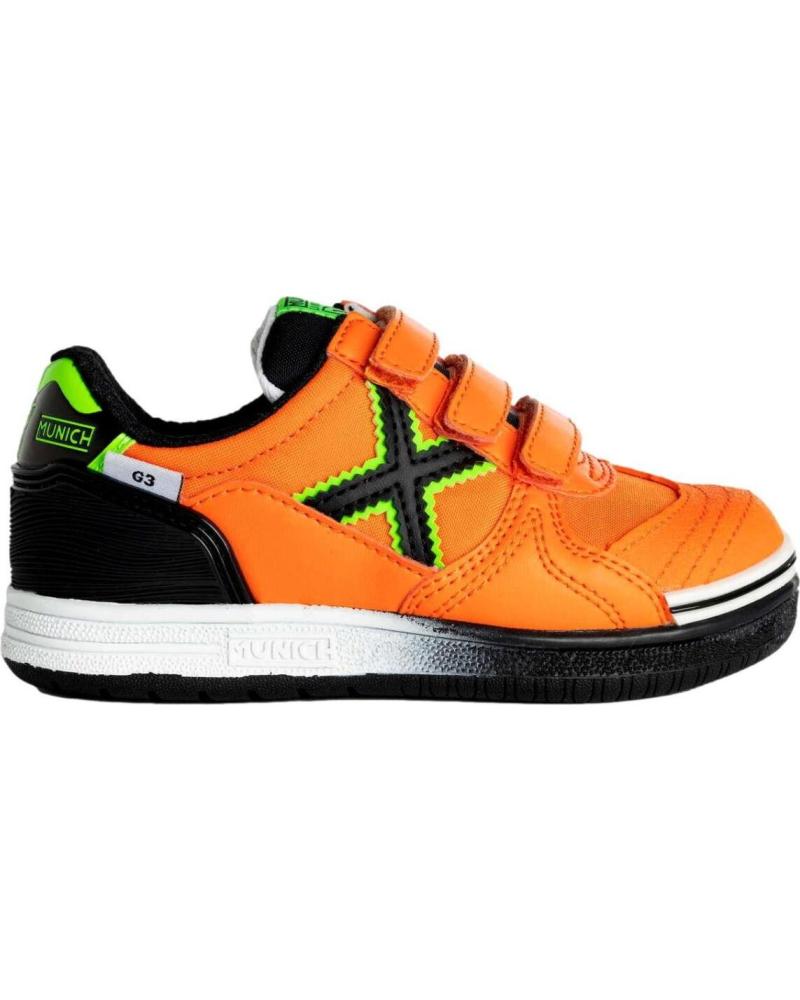 girl and boy Trainers MUNICH ZAPATILLAS NIO G3 KID VCO INDOOR 1514384 NARANJA