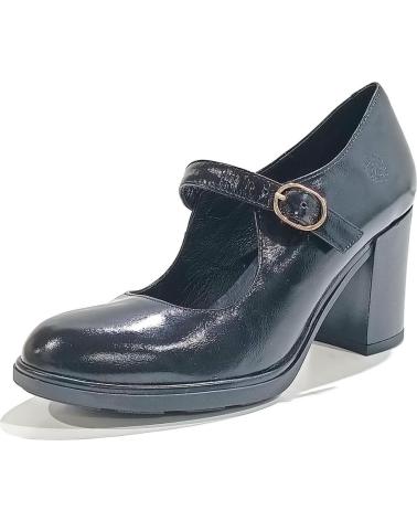 Zapatos de tacón YOKONO  per Donna ZAPATO MERCEDITA DE PIEL CON TACON  NEGRO