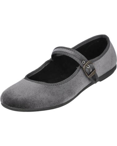Zapatos de Mujer y Niña VUL-LADI 5409-032 MERCEDITAS TERCIOPELO GRIS