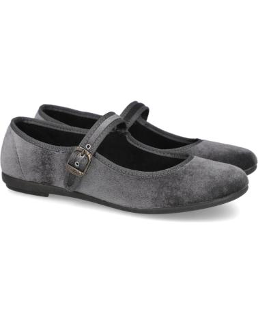 Zapatos de Mujer y Niña VUL-LADI 5409-032 MERCEDITAS TERCIOPELO GRIS