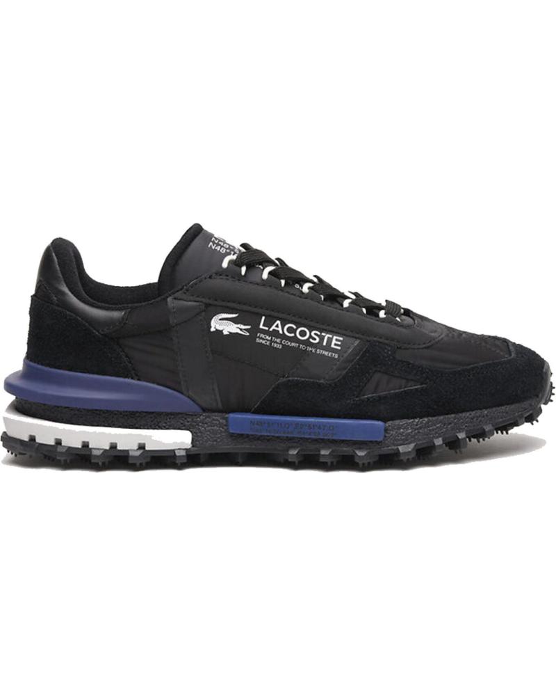 Zapatos De Hombre LACOSTE - ZAPATILLAS NEGRAS PARA HOMBRE - ELITE ACTIVE  NEGRO