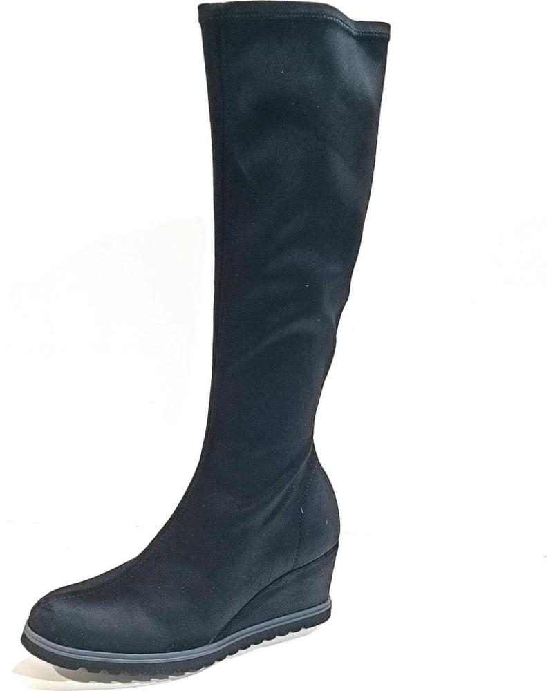 Botas VIGUERA de Mujer BOTA DE CANA ALTA DE LICRA ELASTICA Y CUNA NEGRO Botas VIGUERA de Mujer BOTA DE CANA ALTA DE LICRA ELASTICA Y CUNA NEGRO