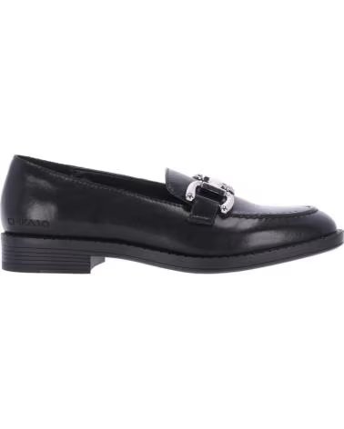 Sandalia CHIKA10 De Piel Con Tacón Grueso Efecto Madera - Negro - Talla 39