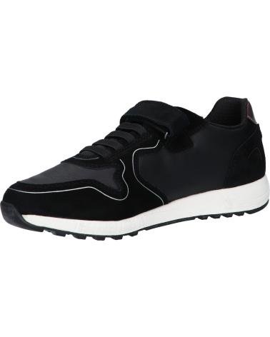 girl Trainers GEOX J16AQA 02285 J ALBEN GIRL  C0039 BLACK-SILVER