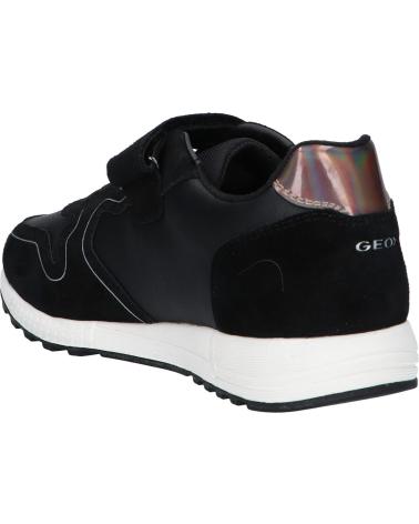 girl Trainers GEOX J16AQA 02285 J ALBEN GIRL  C0039 BLACK-SILVER