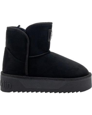 Boots D. FRANKLIN  für Mädchen und Junge DFSH371004-BLAC BOOTS NORDAIC V2 BASIC LOW  BLACK