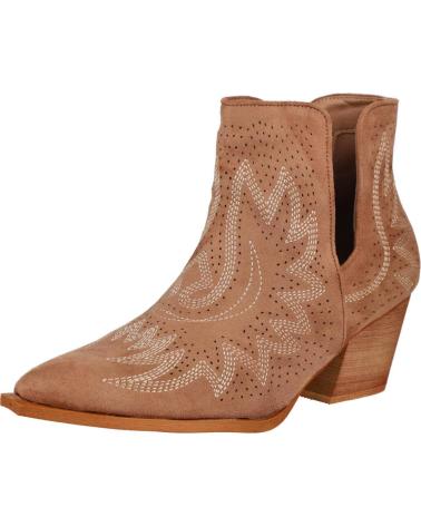 Botines de Mujer L&R SHOES LR SHOES YZ22-165 BOTINES COWBOY MUJER CAMEL