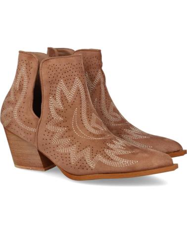 Botines de Mujer L&R SHOES LR SHOES YZ22-165 BOTINES COWBOY MUJER CAMEL