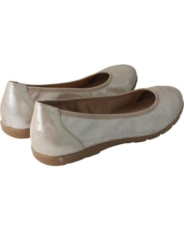 Woman Flat shoes CAPRICE BAILARINAS COMFORT EN PIEL METALIZADA 354TAUPE SUEDE METAL