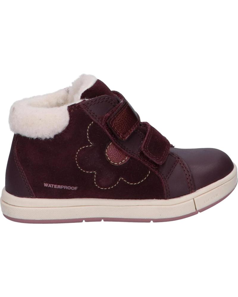 girl shoes GEOX B264ZA 02243 B TROTTOLA GIRL WPF  C7357 DK BURGUNDY