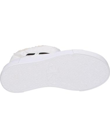 Botas de Mujer CALVIN KLEIN YW0YW01181 BOLD VULC FLATF YBR BRIGHT WHITE-BLACK