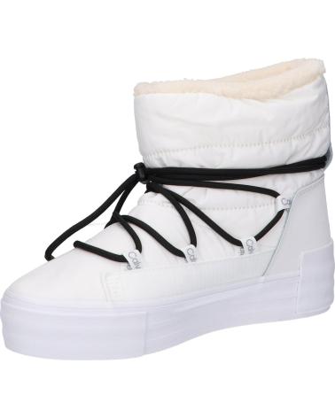 Botas de Mujer CALVIN KLEIN YW0YW01181 BOLD VULC FLATF YBR BRIGHT WHITE-BLACK