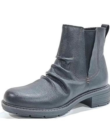 Botines CLARKS  de Mujer BOTIN CASUAL DE PIEL CON SUELA DE GOMA  NEGRO