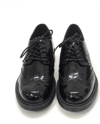 Schuhe für Damen CLARKS ZAPATO OXFORD PICADO DE CHAROL CON SUELA DE GOMA NEGRO