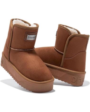 Stiefel für Damen D FRANKLIN BOTINES PLANOS D FRANKLIN DFSH371004 CUERO MARRóN