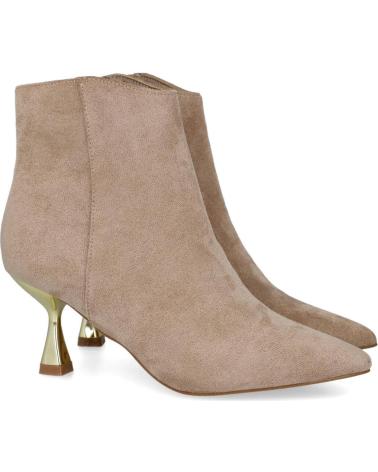 Woman Mid boots L&R SHOES LR SHOES Y2F-AX2150-01 BOTINES TACON M BEIGE