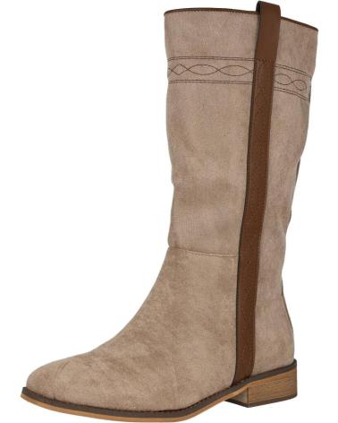 Boots für Damen L&R SHOES LR SHOES 9562A BOTAS CAMPERAS PLANAS M BEIGE