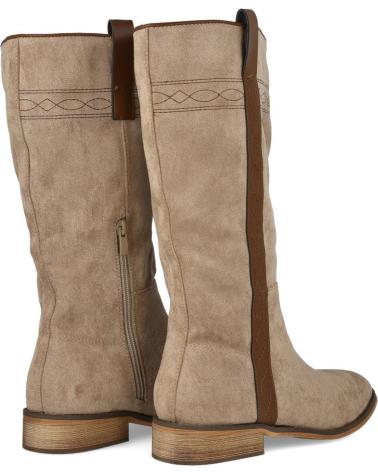 Boots für Damen L&R SHOES LR SHOES 9562A BOTAS CAMPERAS PLANAS M BEIGE