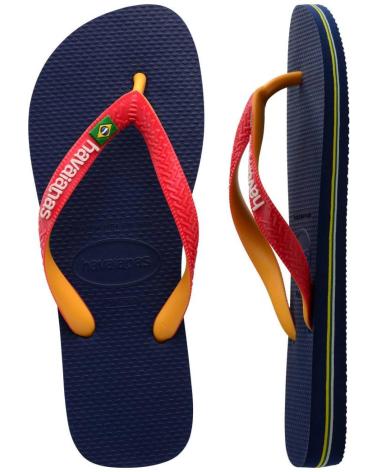 Tongs pour Homme HAVAIANAS BRASIL MIX ESCLAVA AZUL