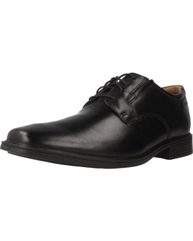 Zapatos CLARKS  de Hombre TILDEN PLAIN  NEGRO