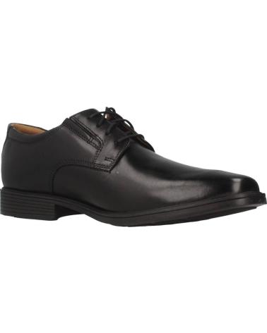 Zapatos CLARKS  de Hombre TILDEN PLAIN  NEGRO