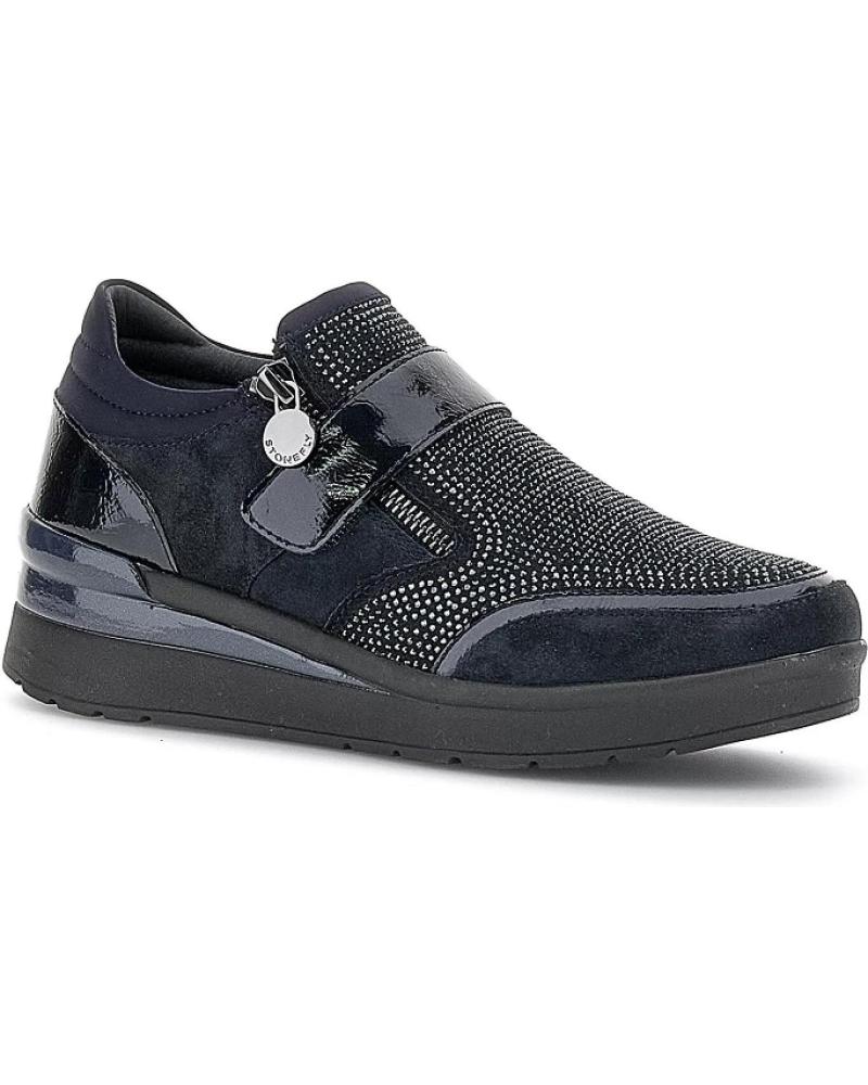 Sports Shoes De Mujer STONEFLY CREAM 48 VELOUR S PATENT 219978 AZUL