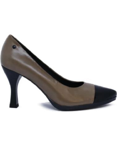 Zapatos de tacón DESIREÉ  per Donna DESIREE - SALON PIEL SARI23 TAUPE PUNTERA NEGRA  TAUPE