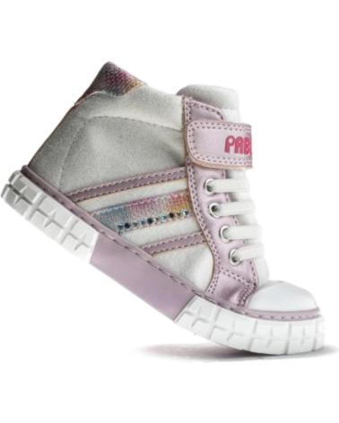 Stivaletti per Bambina PABLOSKY 974300 BOTINES DE NINA CON CIERRE ADHERENTE Y SUELA ANT BLANCO