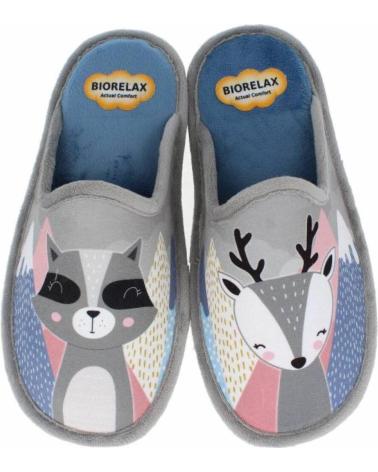 Calzado de casa de Mujer BIORELAX - ZAPATILLA DE ESTAR EN CASA PLANTILLA CON ESPONJ NIEBLA
