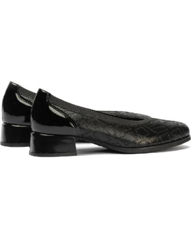 Bailarinas PITILLOS  de Mujer - BAILARINA NEGRA SERPIENTE CON TACON 542  NEGRO