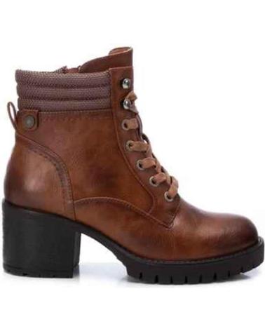 Stiefel für Damen REFRESH - BOTIN MUJER TACON BLOQUE CREMALLERA Y CORDONES CAMEL