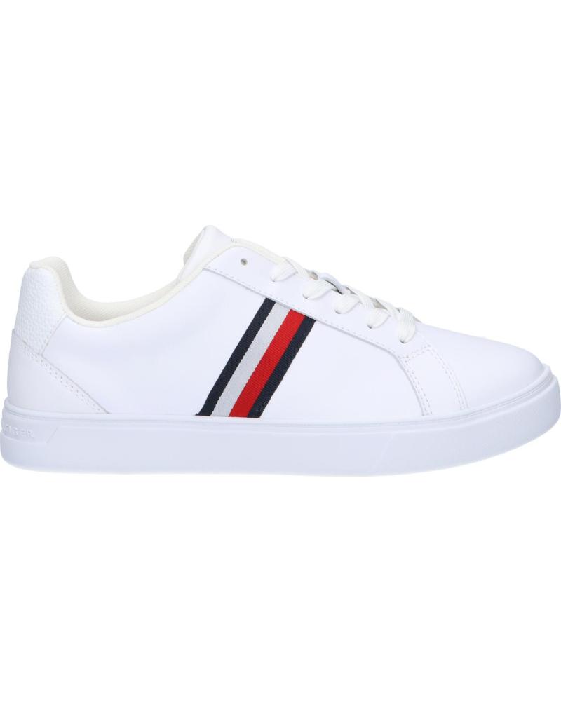 Tommy Hilfiger Chaussures Femme Essential TH Court Sneaker en Cuir