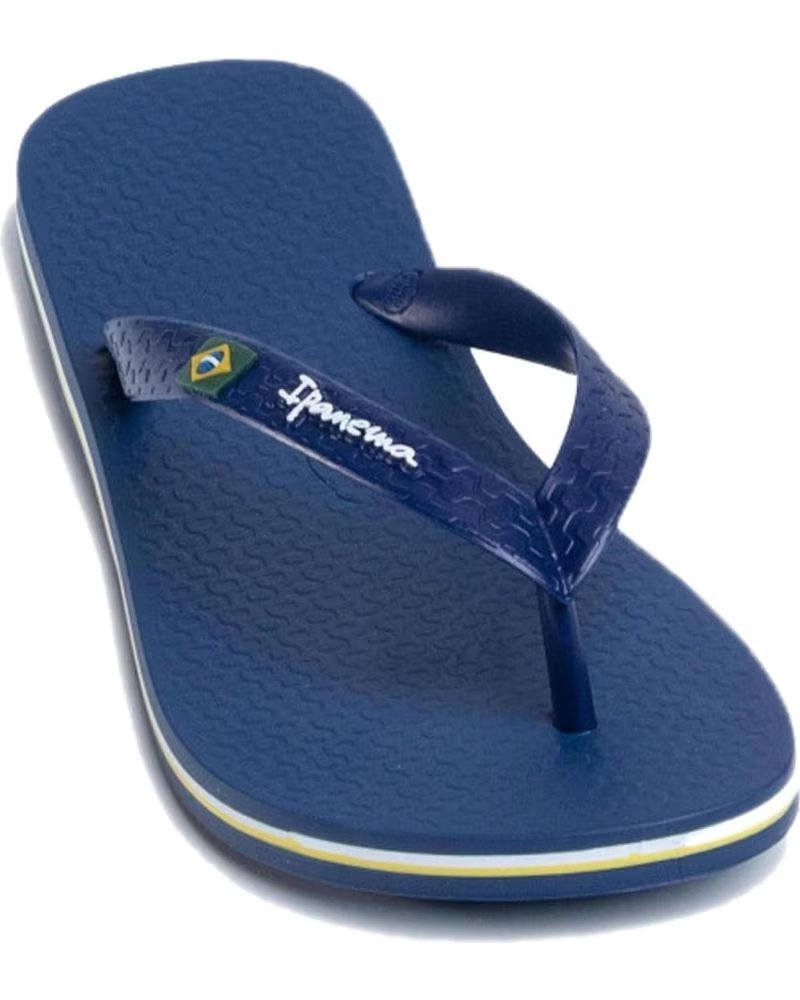 Sandalias Ipanema CLAS BRASIL II AD Beige Azul Oscuro - Cómodas Con Bandera Brasileña Talla 43/44 EU